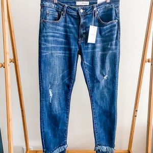 KanCan double fringe hem jeans